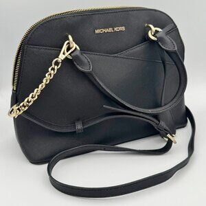 Michael Kors Black Gold Jet Set Purse Crossbody GORGEOUS